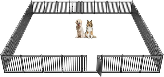Dog Playpen Metal Dog Fence Outdoor by Petorldog