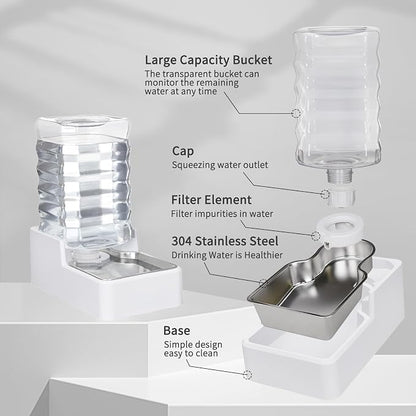 Automatic Dog and Cat Dispenser: 8L White Gravity Feeder - Image 2
