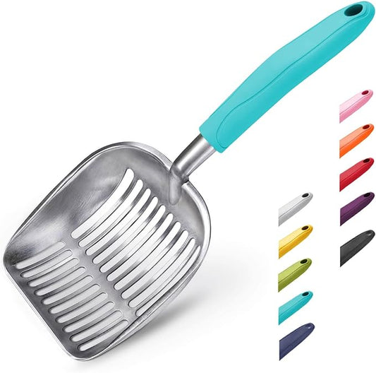 WePet Cat Litter Scoop, Aluminum Alloy Sifter, Kitty Metal Scooper, Deep Shovel by WePet