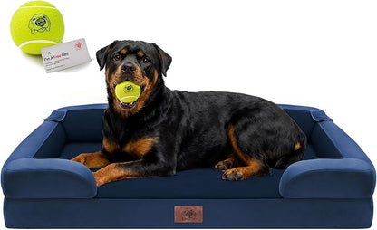 Orthopedic Dog Bed for Extra Large Dogs, XXL Waterproof Egg Crate Memory Foam by FollowSongPuppy