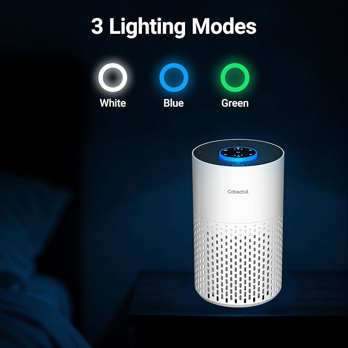 2 Pack Air Purifiers for Bedroom Home, Cobectal Air Cleaner - Image 8