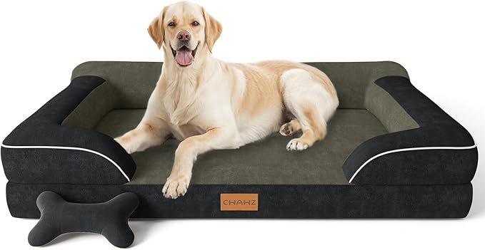 Jumbo Dog Bed for Extra Large Dogs, Orthopedic Dog Bed by CWAWZ