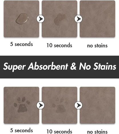 Absorbent Dog Water Mat for Food and Bowl - Image 2