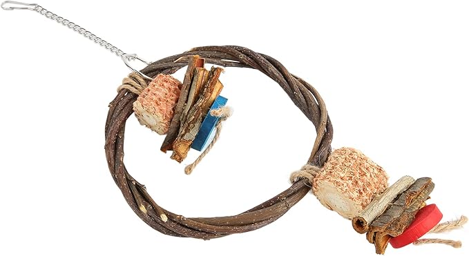 Bird Swing, Corn Cob, Edible Coloring, Beak Sharpening, Anxiety Relief - Image 6