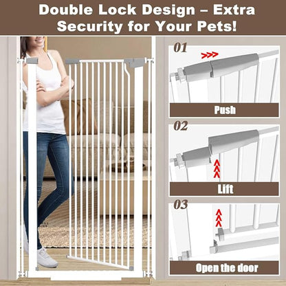 Fairy Baby 51.18" Extra Tall Pet Gate - Image 4
