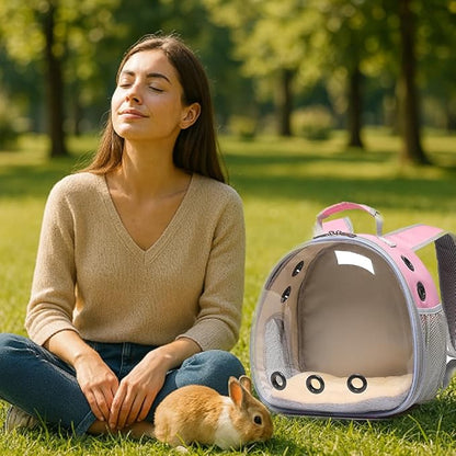 Bunny Carrier, Guinea Pig Carrier, Small Animal Carrier Backpack - Image 5