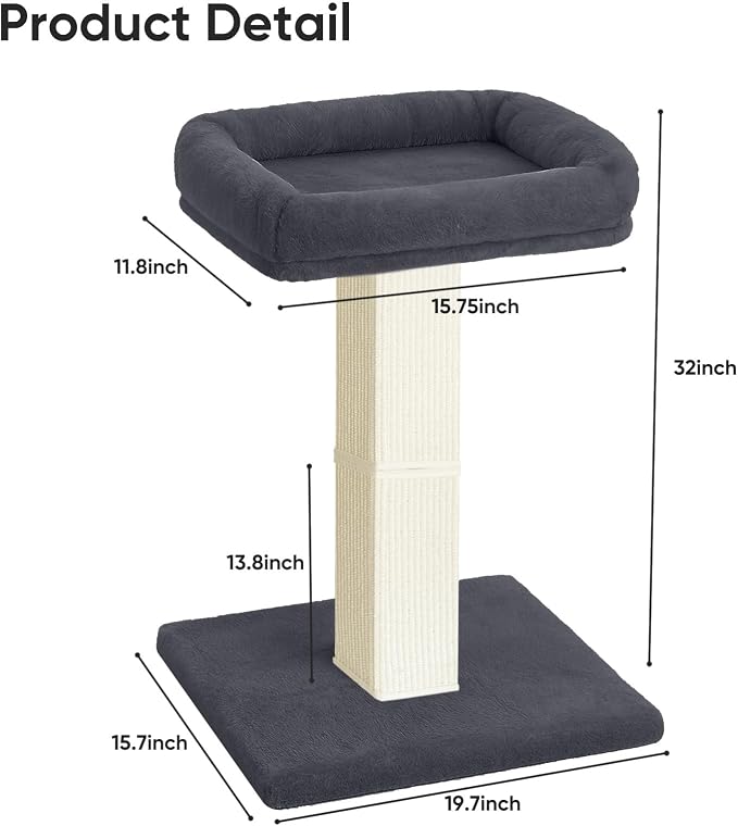 AGYM Cat Scratching Post, 32”Cat Scratcher - Image 4