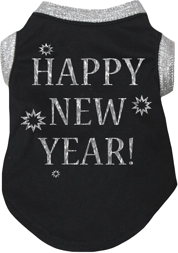 Petitebella Bling Happy New Year Puppy Dog Shirt by Petitebella