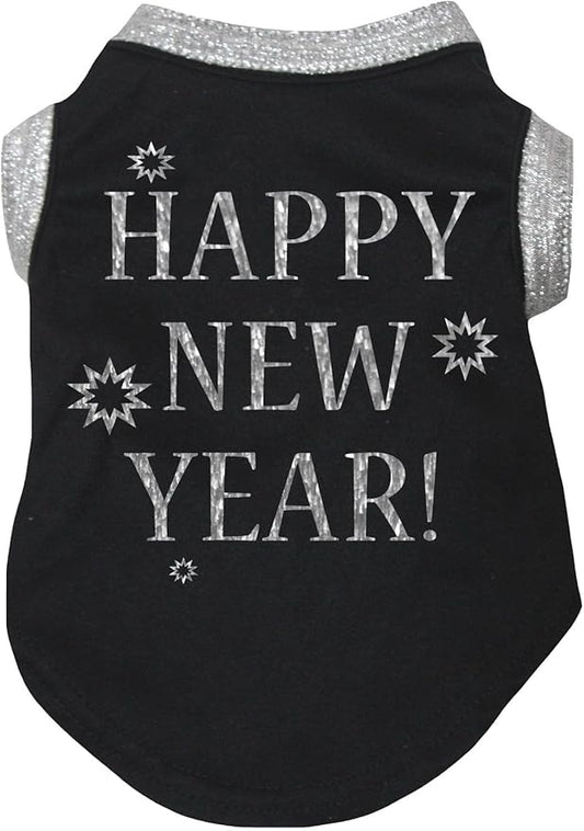 Petitebella Bling Happy New Year Puppy Dog Shirt by Petitebella