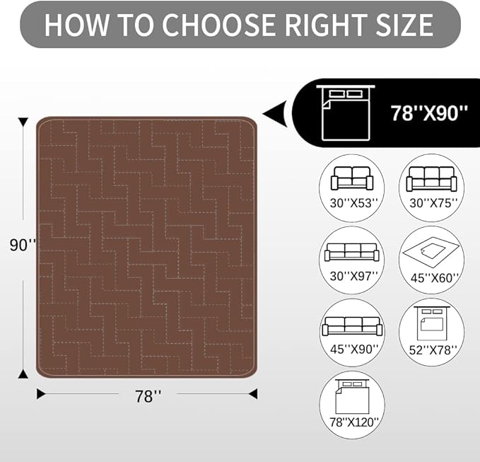 fuguitex Waterproof Dog Bed Cover Couch Cover - Image 7