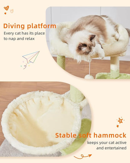 Taoqimiao Cat Tree, 38.5-Inch Cat Tower - Image 4