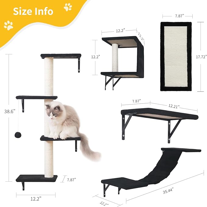 Modern Wall-Mounted Cat Furniture - Image 4