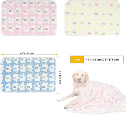 Dono 1 Pack 3 Dog Blankets, Soft Fluffy Fleece Pet Blanket Warm Sleep Mat Paw - Image 4