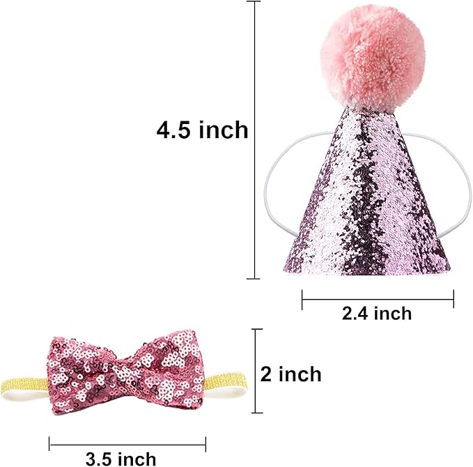Christmas Pet Party Jazz Hat and Blingbling Bow Tie Breakaway Collar Set - Image 2