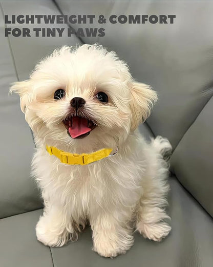 Dynmeow Soft and Breathable Cotton Dog Collar, Durable Adjustable Pet Collar - Image 3