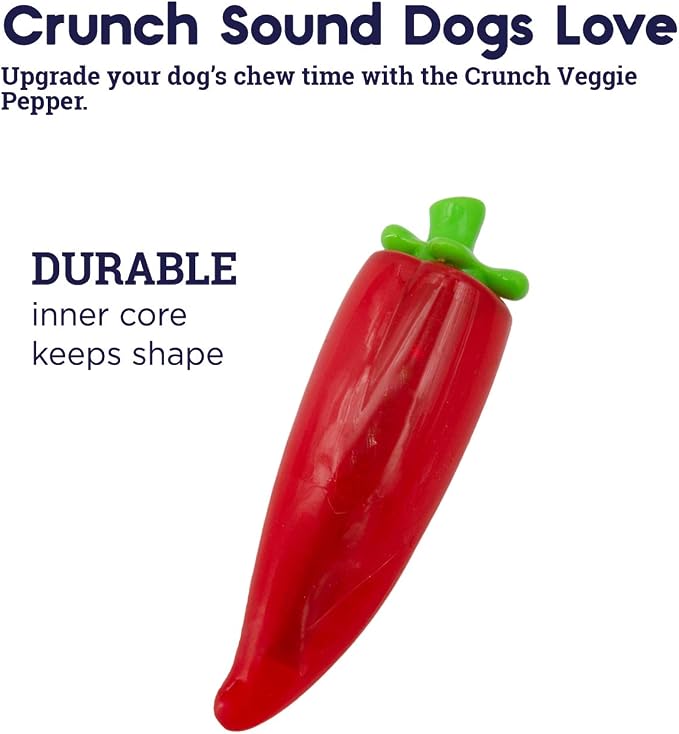Petstages Crunch Veggies Pepper Dog Chew Toy - Image 5