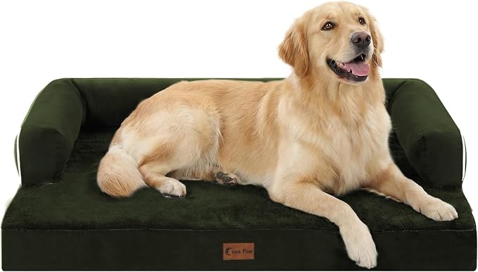 Orthopedic Dog Beds for Large Sized Dogs, Waterproof Egg Crate Foam Large Dog by CasaPaw