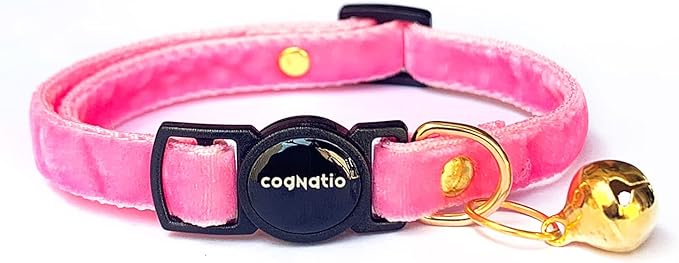 Safety Quick Release Cat Collars, Double Velvet by Cognatio