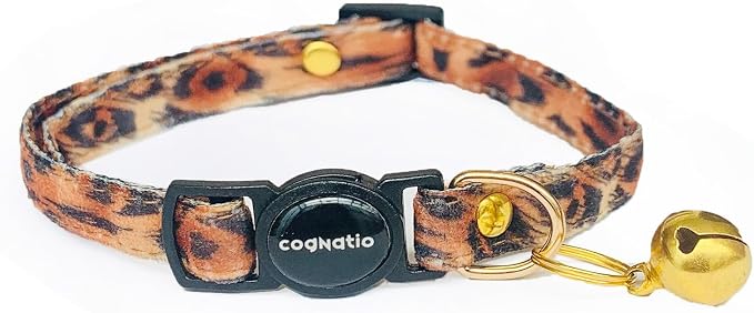 Safety Quick Release Cat Collars, Double Velvet by Cognatio