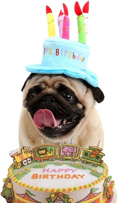 Cute Adorable Dog Cat Birthday Cake Hat Pet Cap Headwear Hat - Image 8