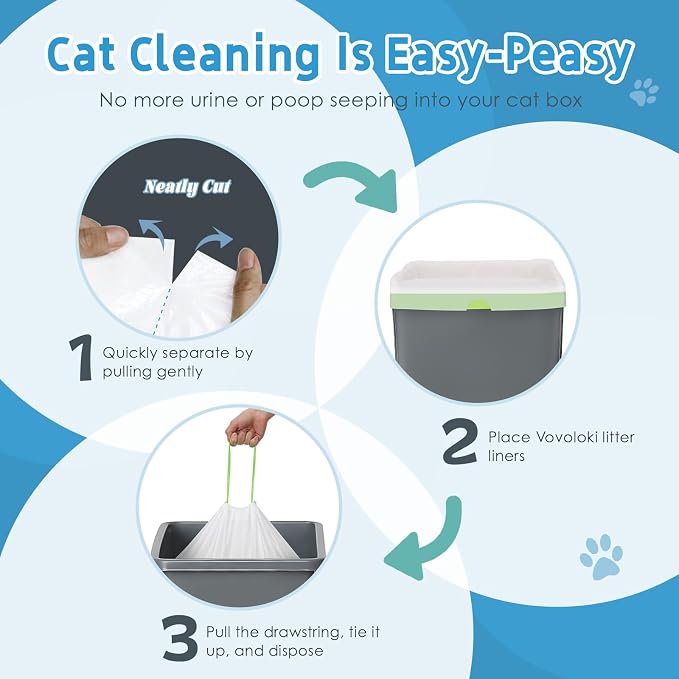 20 Count Cat Litter Box Liners Bag Compatible - Image 6