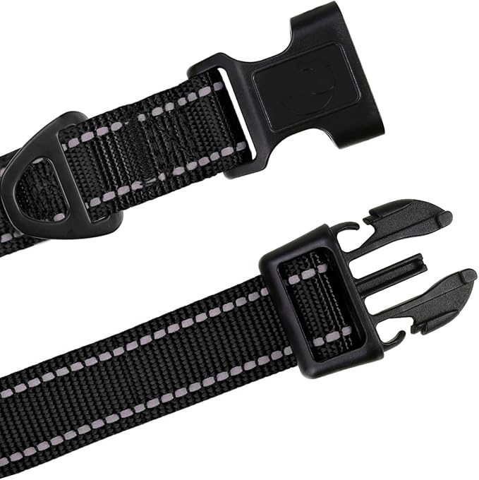 TagME Reflective Nylon Dog Collars, Adjustable Classic Pet Collar - Image 4