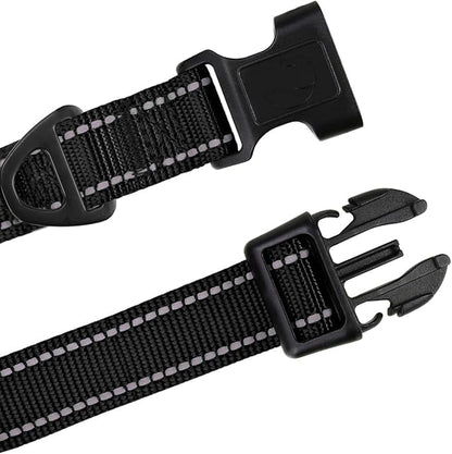 TagME Small Dog Collar, Adjustable Reflective Nylon Pet Collar - Image 4