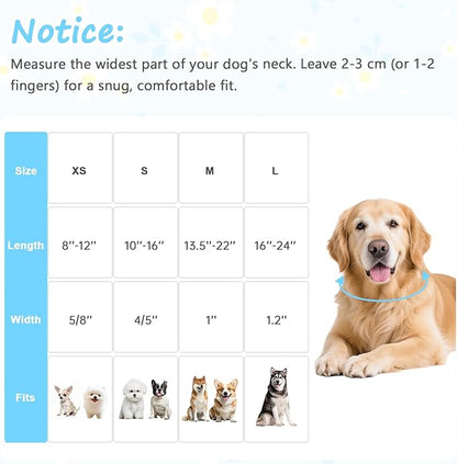 Dog Collar for Small Medium Large Dogs, Spring Blue Dog Collars - Image 2