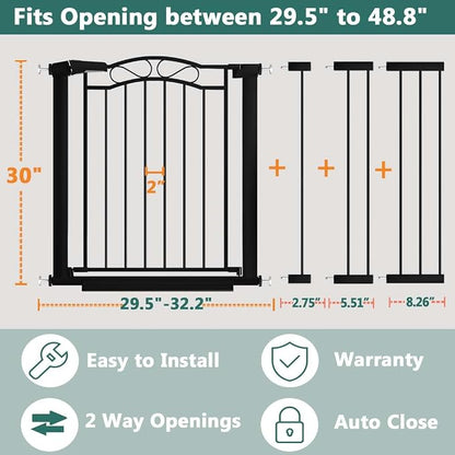 Fairy Baby 29.5"-48.8" Extra Wide Baby Gate - Image 2
