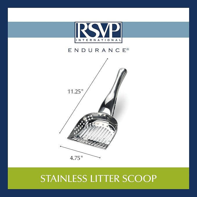 RSVP International Endurance Collection Stainless Steel Kitty Litter Scoop - Image 5