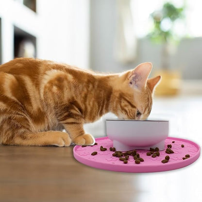Silicone pet Food mat, Dog Food and Water mat, Raised Edge Rubber mat - Image 3