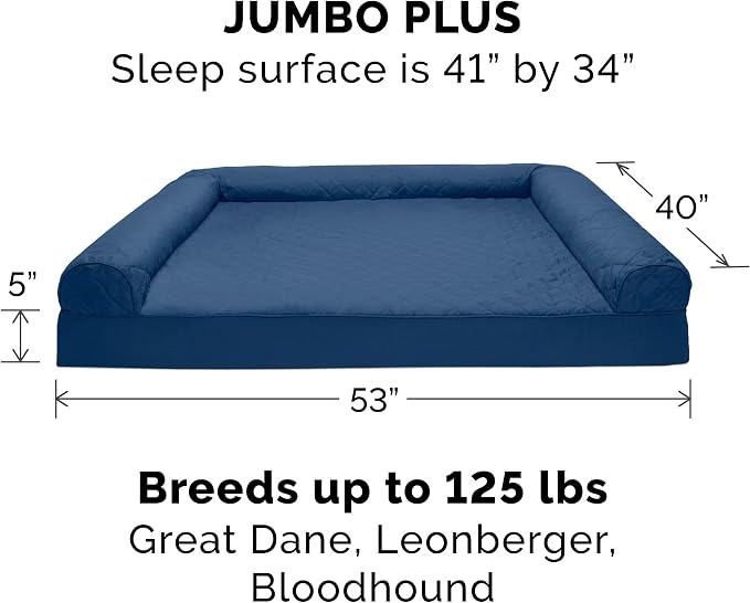 Furhaven Orthopedic Dog Bed for Large Dogs w/ Removable Bolsters & Washable - Image 2