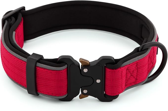 Plutus Pet Tactical Dog Collar, Reflective, Adjustable Heavy Duty Dog Collar - Image 2
