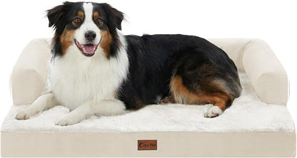 Orthopedic Dog Beds for Large Sized Dogs, Waterproof Egg Crate Foam Medium Dog by CasaPaw