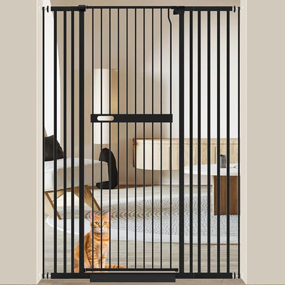 WAOWAO 71" Extra Tall Cat Pet Gate 29.92-45.66" Wide Pressure Mounted Walk by WAOWAOBABYSAFETYPRODUCTS