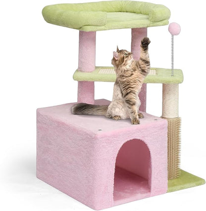 VINGLI Cat Tree, 27 inch Small Cat Tower by VINGLI