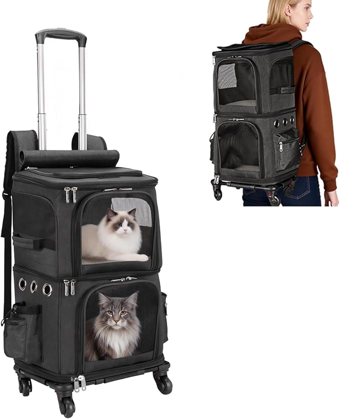 Double-Compartment Pet Carrier Backpack by HOVONO