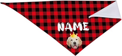 Custom Dog Bandana Add Your Text Photo Name Personalized Neckwear Bandanas Soft - Image 5