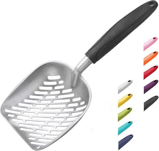 WePet Cat Litter Scoop, Aluminum Alloy Sifter, Kitty Metal Scooper, Deep Shovel by WePet
