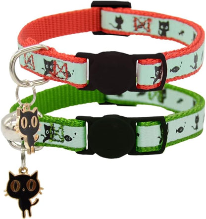 2 Pack Glow in The Dark Cat Collar by Barleygoo