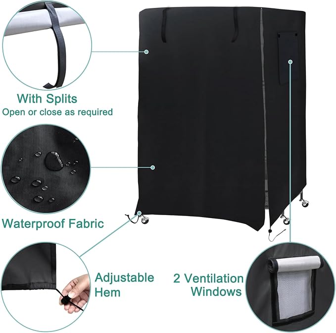 Universal Bird Cage Cover, Dark Colored Drape - Image 4
