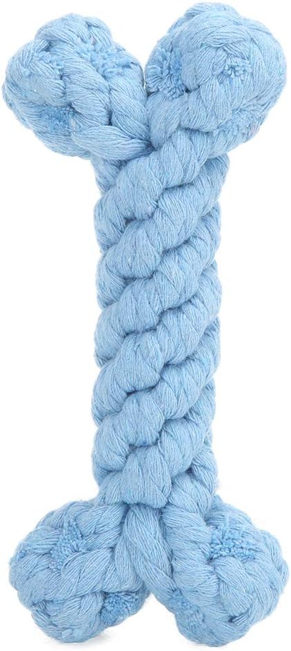 Pet Cotton Rope Biting Chewing Molar Toy, Cartoon Animal Shape & Pure Manual by ZAICOLER