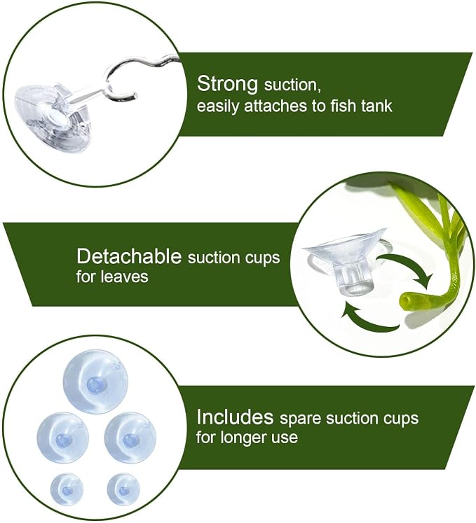 5PCS Betta Hammock & Fish Toys Set, Soft Aquarium Decor Plastic Plants that - Image 7