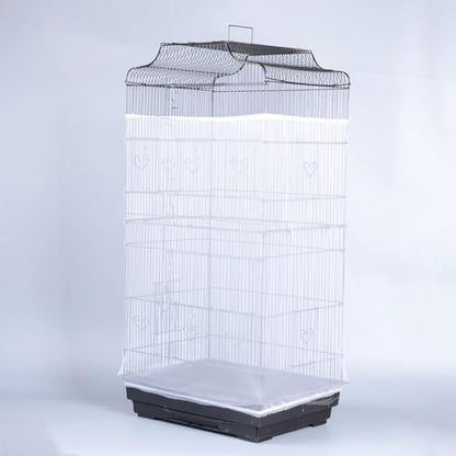Bird Cage Seed Catcher, Large Airy Gauze Seeds Bird Cage Cover Guard Adjustable - Image 7