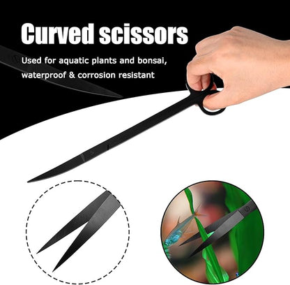 Aquarium Aquascaping Tool Stainless Steel Aquascape Tools Kit 4 in 1 Anti-Rust - Image 5