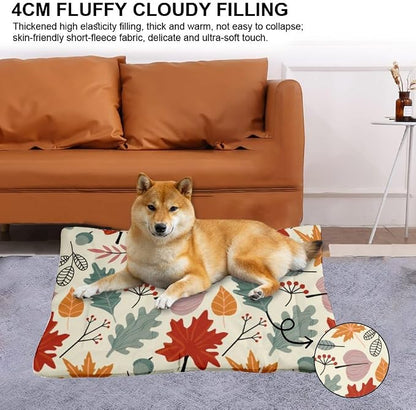 Colorful Leaf Seamless Crate Pad Cat Warming Pad Beds - Image 2