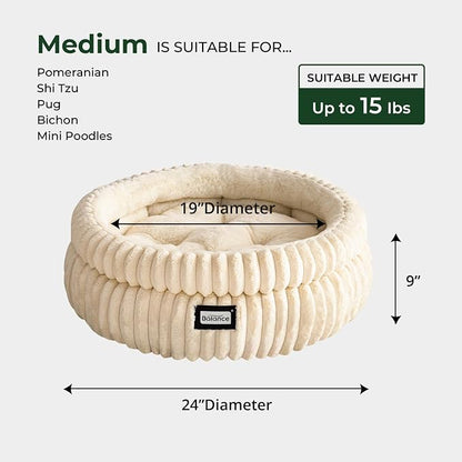 BALANCE Cat Bed Kitten Bed, Washable Round Cat Beds - Image 5