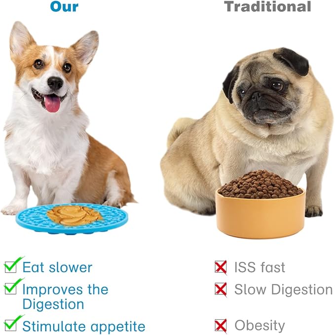 Dog Lick Pad, Pet Bathing Grooming Distraction Wall Mounted Silicone Slow - Image 4