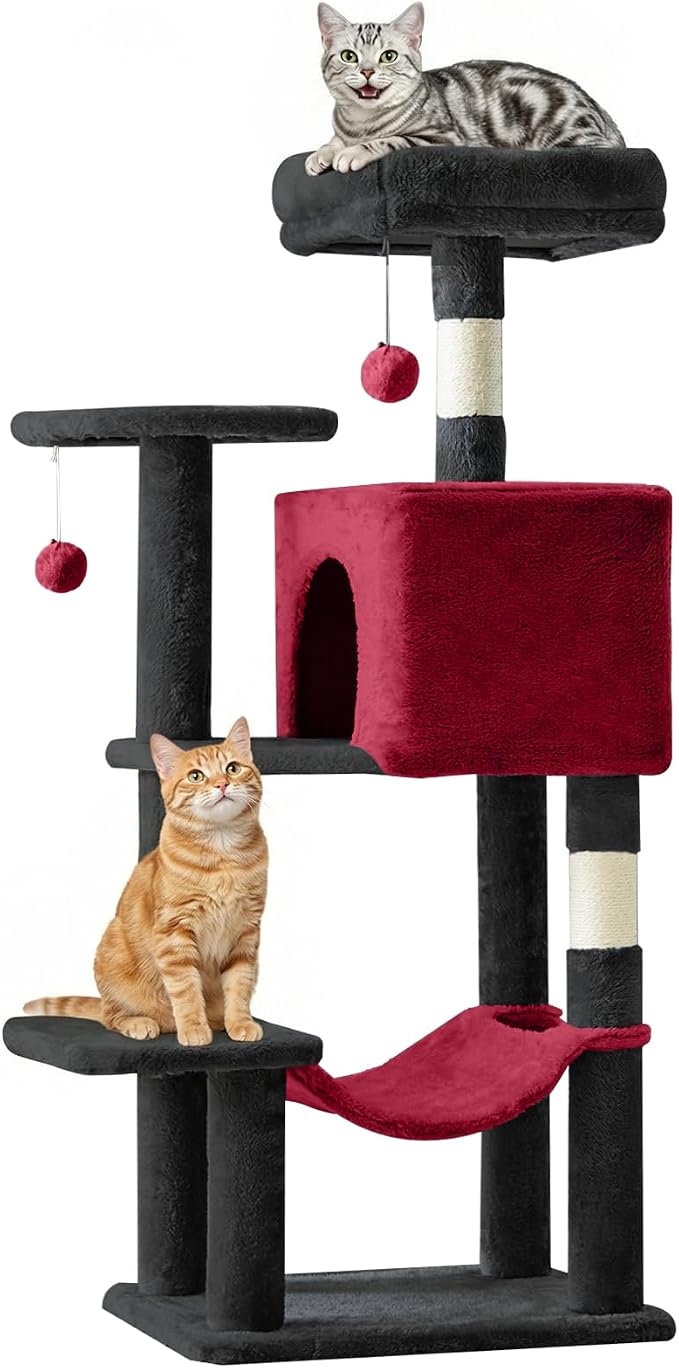 DUMOS Small 44 Inch Cat Tree Tower, Cat Climbing Tower by DumosLifestyle