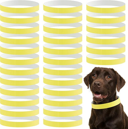 500 Count 20inch Adjustable Paper Dog Collars by Clysee